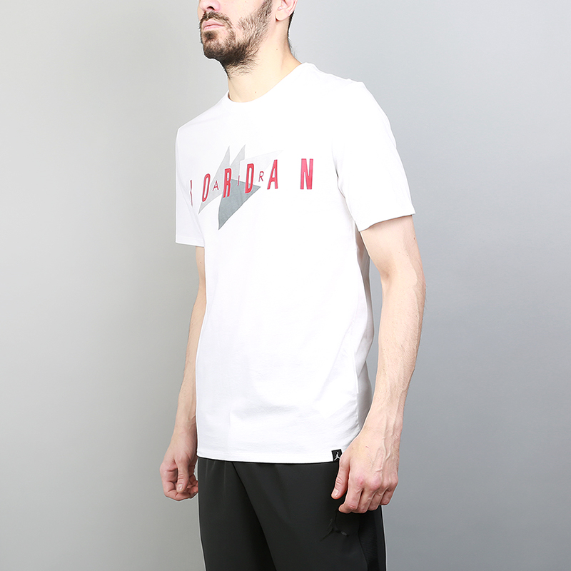 мужская белая футболка Jordan Brand 1 Tee 908007-100 - цена, описание, фото 1